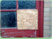 boarded up Feltham